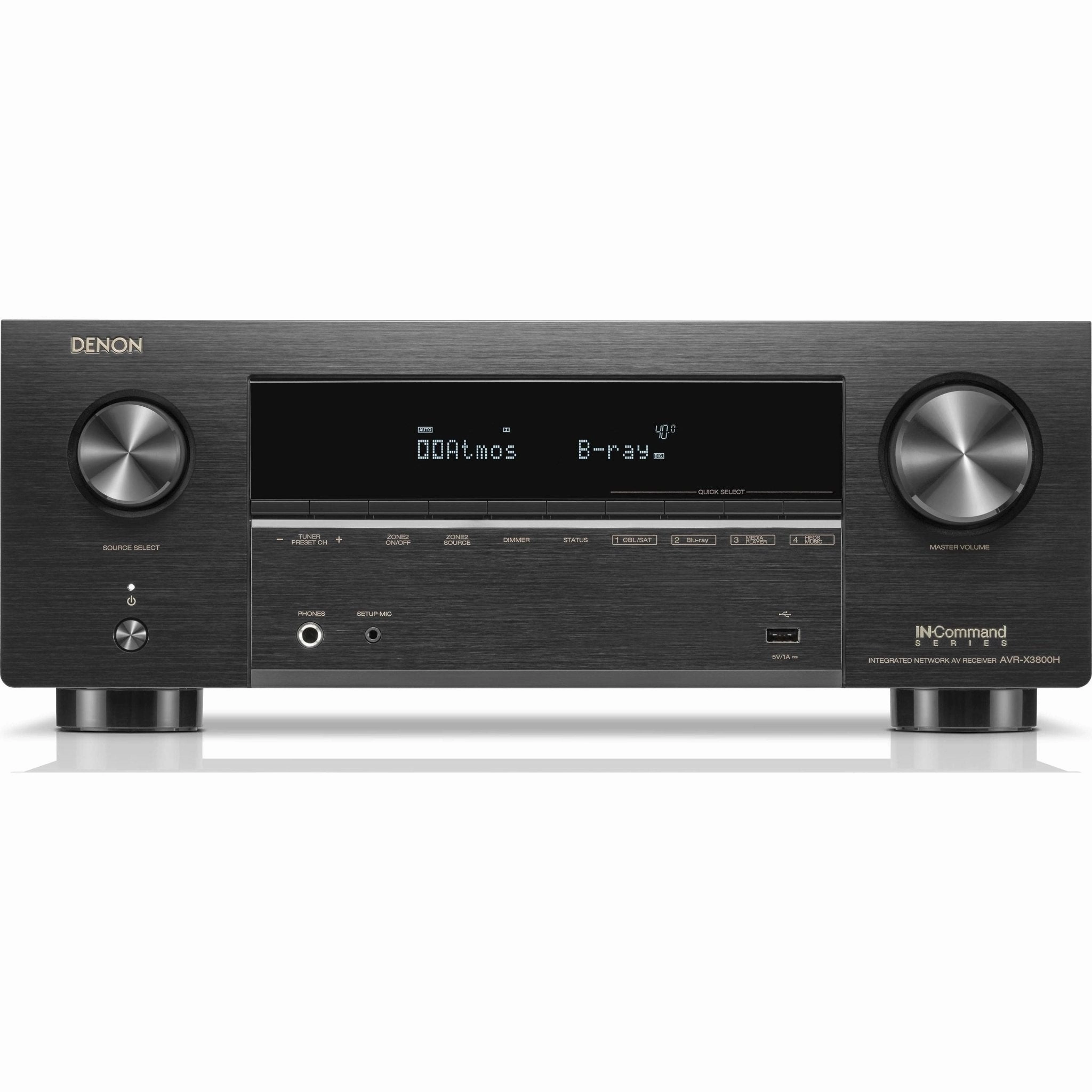 Denon AVR-X3800H AV Receiver best home sound system,rca projector