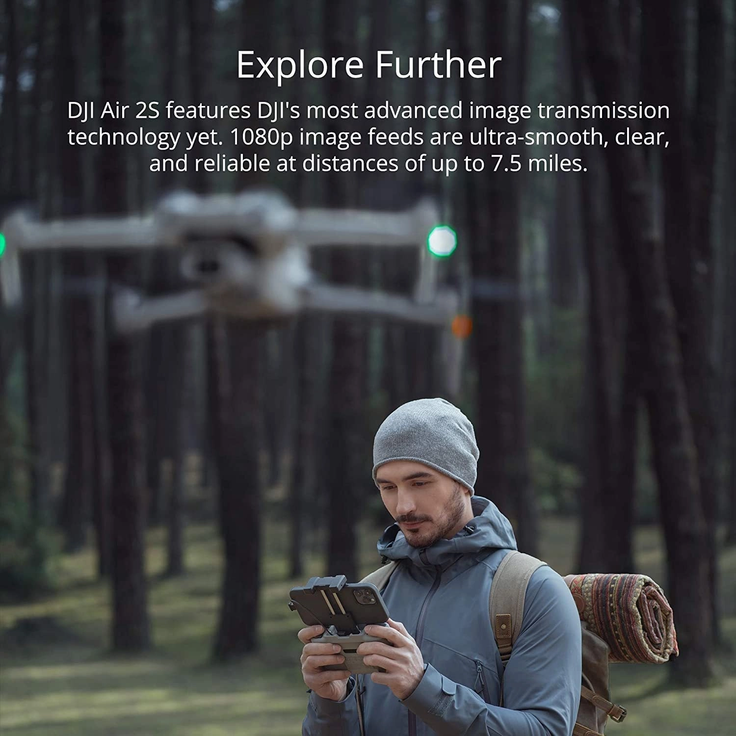 DJI Air 2S Drone Quadcopter with 5.4K Video (Gray) - CP.MA.00000354.01
