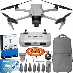 DJI Air 3 Drone 4K HDR Quadcopter with RC-N2 Remote   DJI Care Refresh Bundle dji mini 3