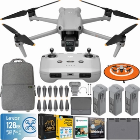 DJI Air 3 Drone Quadcopter Fly More Combo 4K HDR   RC-N2 Remote   Accessory Bundle dji mini 3