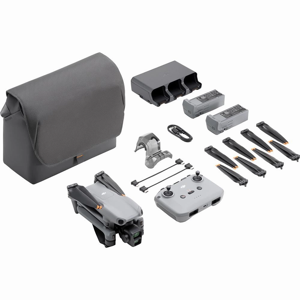 DJI Air 3 Fly More Combo w/ Drone, RC-N2 Remote Control, & Batteries, Open Box