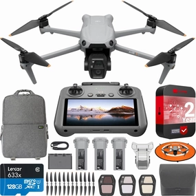 DJI Air 3S Drone Fly More Combo w/ RC 2 Remote   Extended Warranty &Accessory Bundle dji mini 3