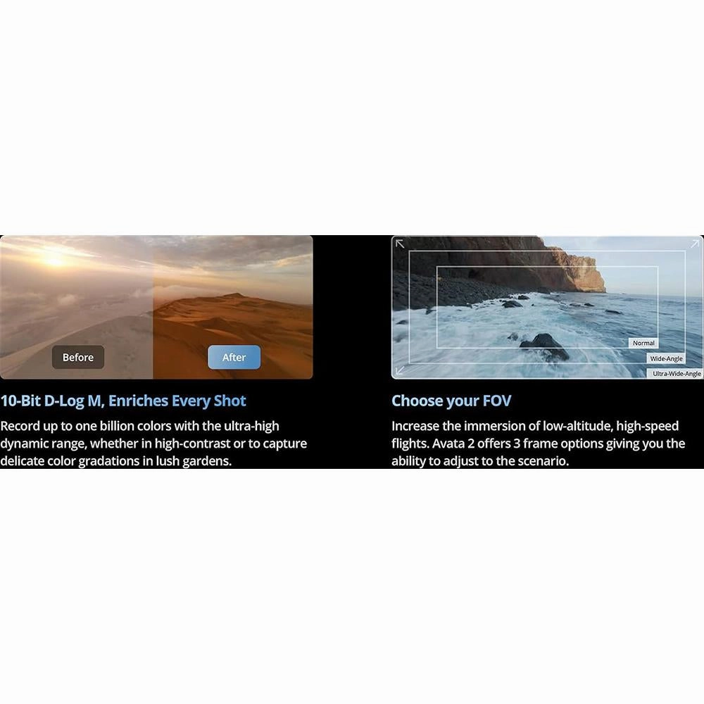 DJI Avata 2 Fly More Combo (3 Batteries) FPV Drove with Camera 4K - Open Box
