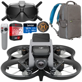 DJI Avata Fly Smart Combo with FPV Goggles V2 and Motion Controller with 64GB Bundle dji mini 3
