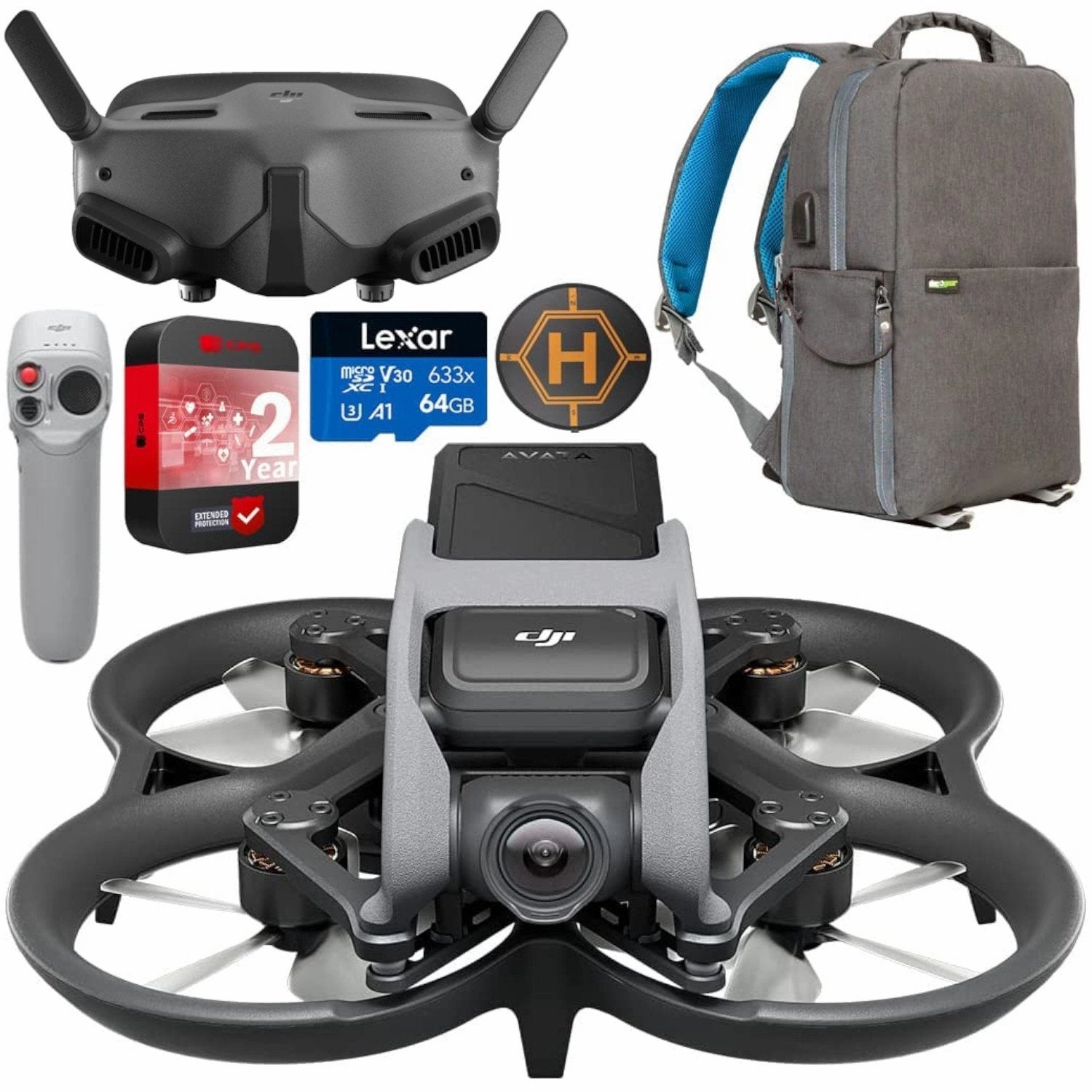 DJI Avata Pro-View Combo with Goggles 2 and Motion Controller with 64GB Bundle dji mini 3