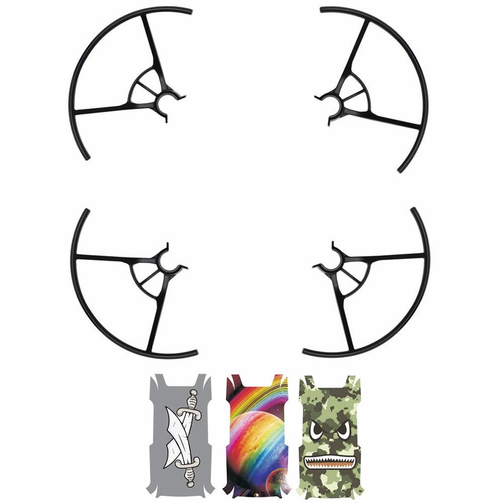 DJI CP.PT.00000222.01 Tello Part 3 Propeller Guards w/ 3x Body Skin Decals dji air 3