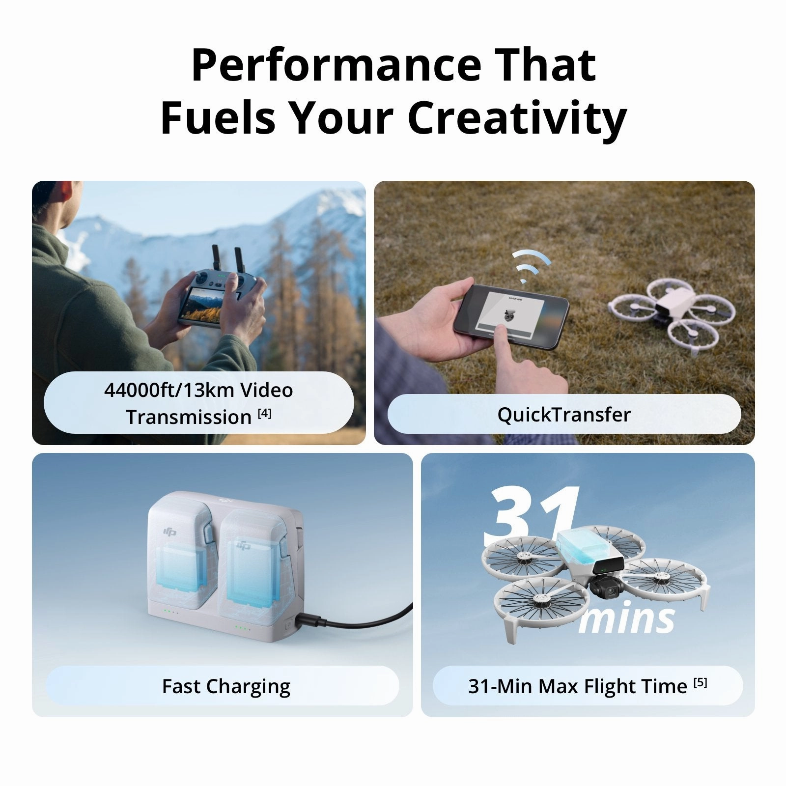 DJI Flip Drone Quadcopter 4K UHD Video Kit with RC-N3 Remote   Accessory Bundle