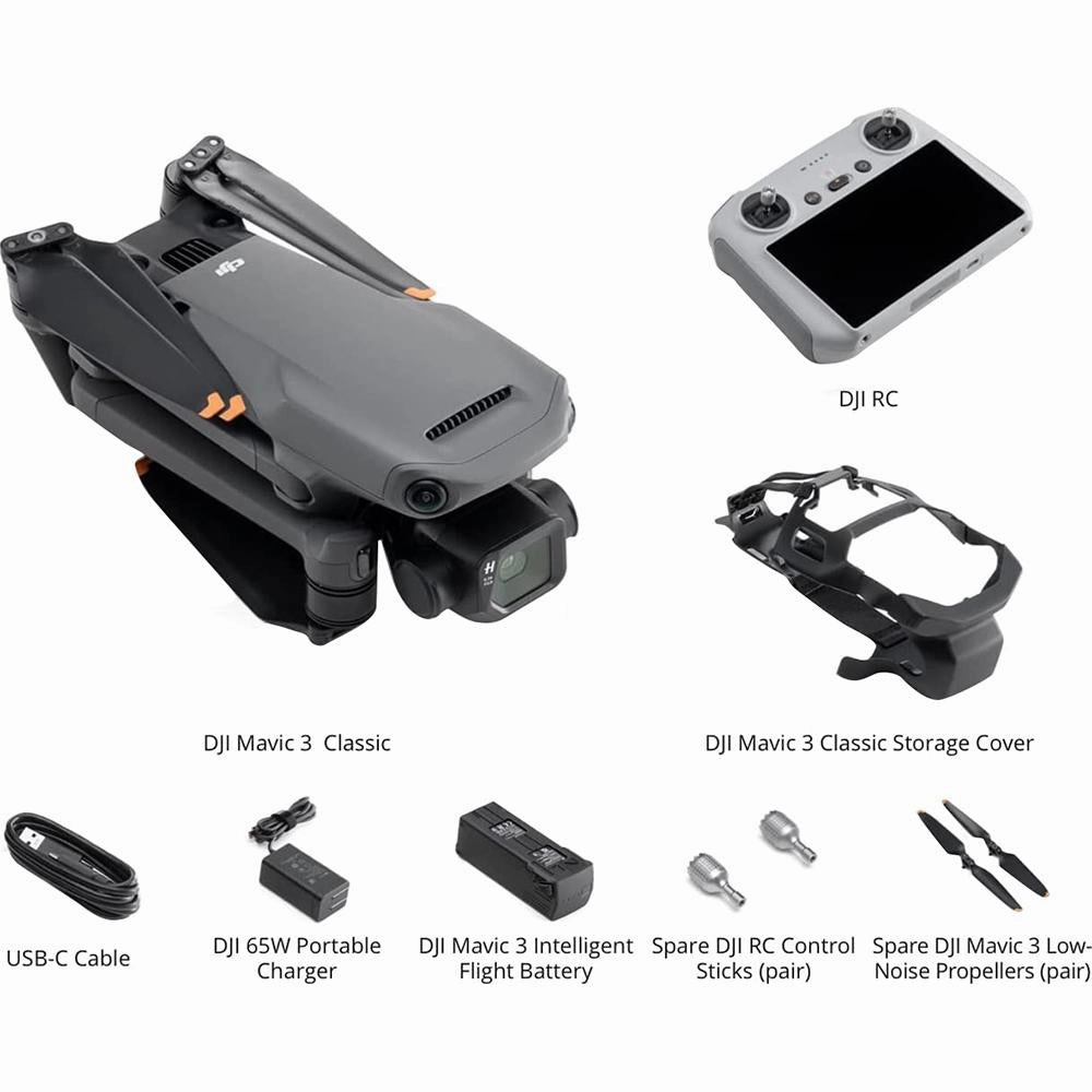 DJI Mavic 3 Classic Drone with Remote Controller (Open Box)