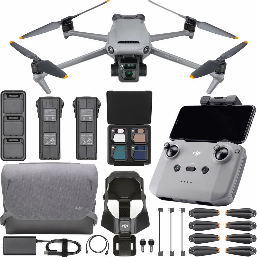 DJI Mavic 3 Quadcopter Drone Fly More Combo (Open Box)   1 Year Warranty