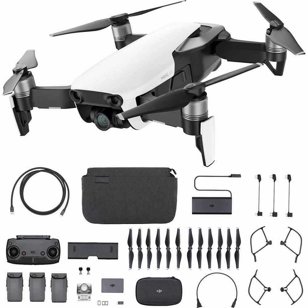 DJI Mavic Air Quadcopter Drone - Arctic White Fly More Combo (Open Box) dji mini 3