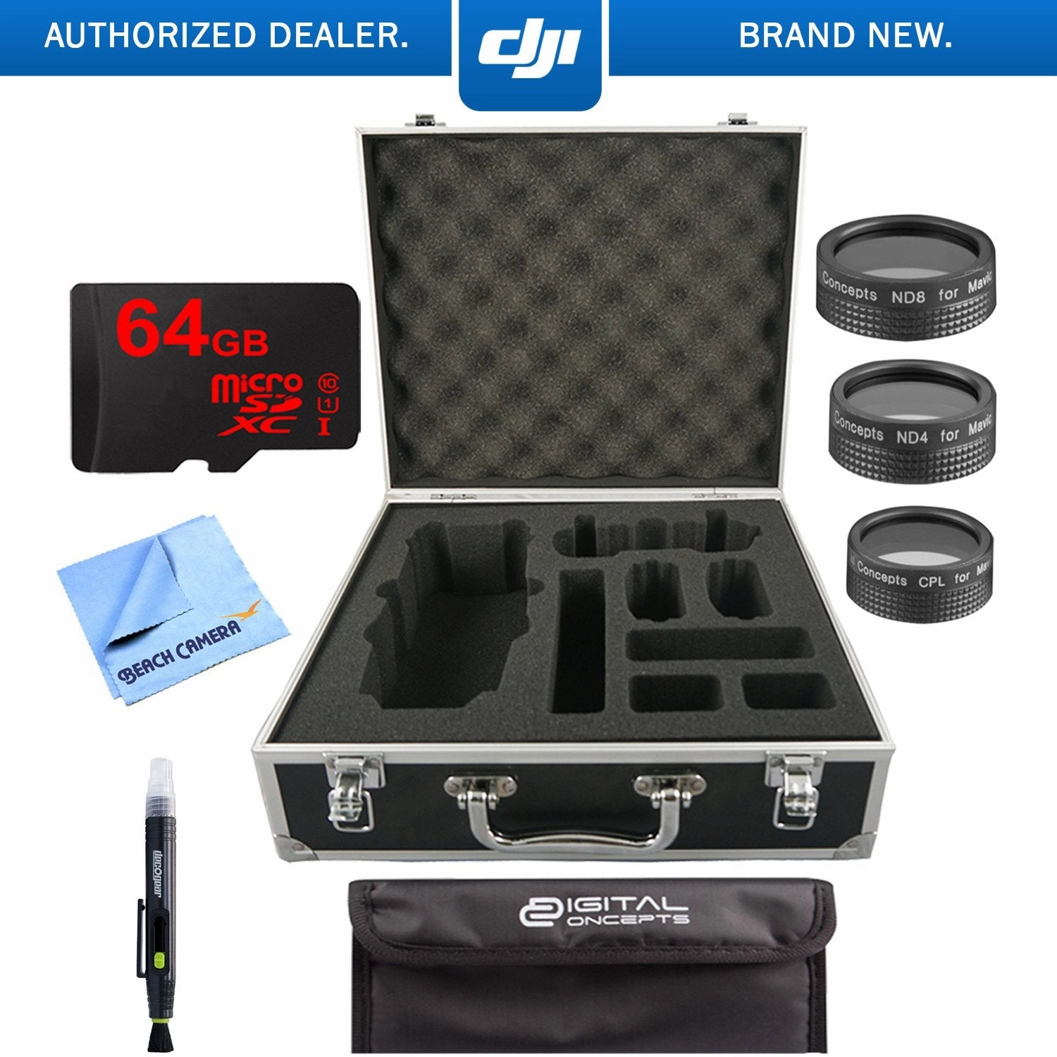 DJI Mavic Pro Custom Aluminum Carrying Case Bundle