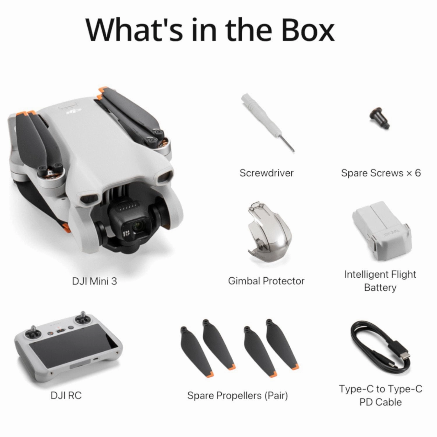 DJI Mini 3 Drone 4K Quadcopter with RC Smart Remote Controller   Accessories Bundle