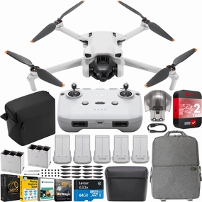DJI Mini 3 Drone Quadcopter Fly More Plus Kit with RC-N1 Remote   Accessories Bundle dji mini 3