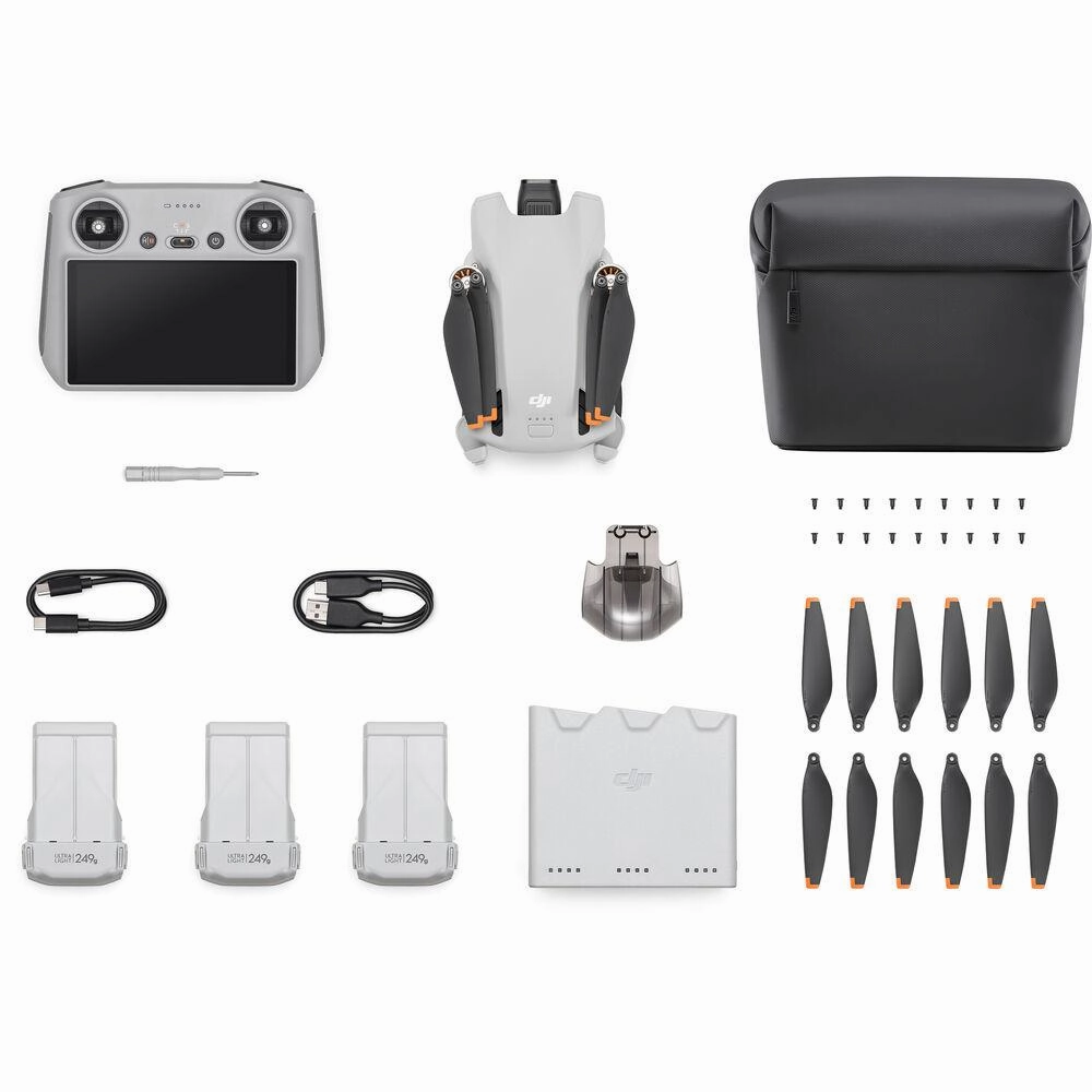 DJI Mini 3 Fly More Combo with RC Remote 4K HDR Portable Drone  - Open Box