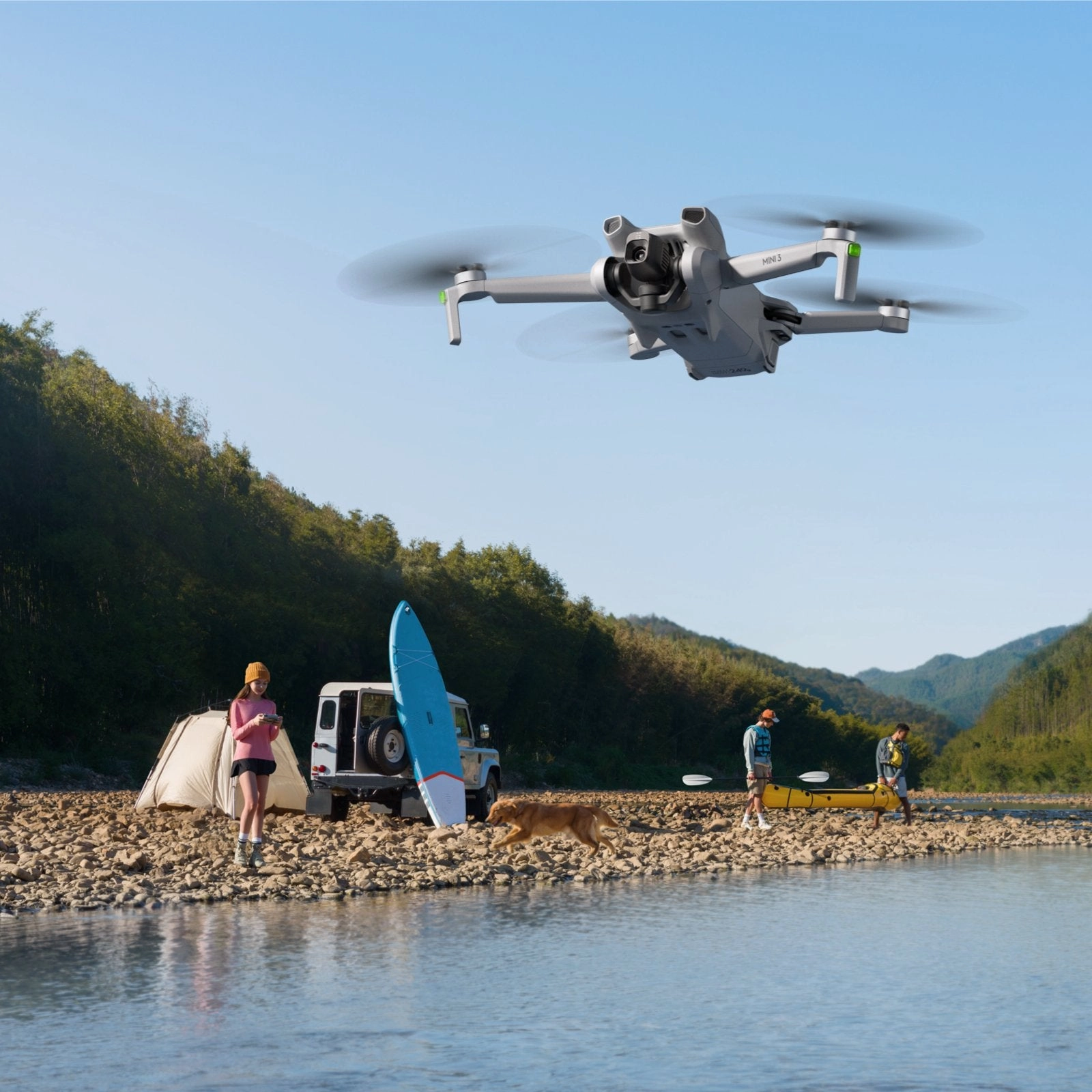 DJI Mini 3 Fly More Combo with RC Remote 4K HDR Portable Drone - Refurbished