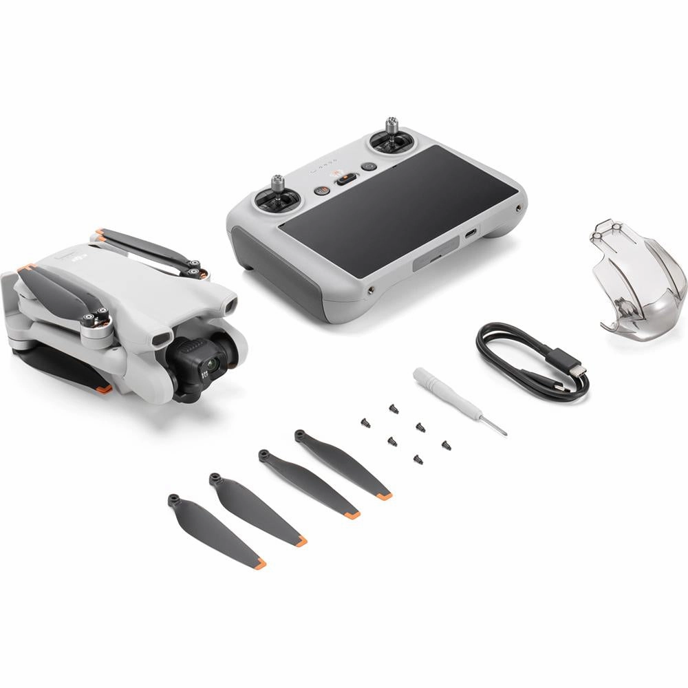 DJI Mini 3 Photography Drone and DJI RC Remote Controller with Screen Bundle