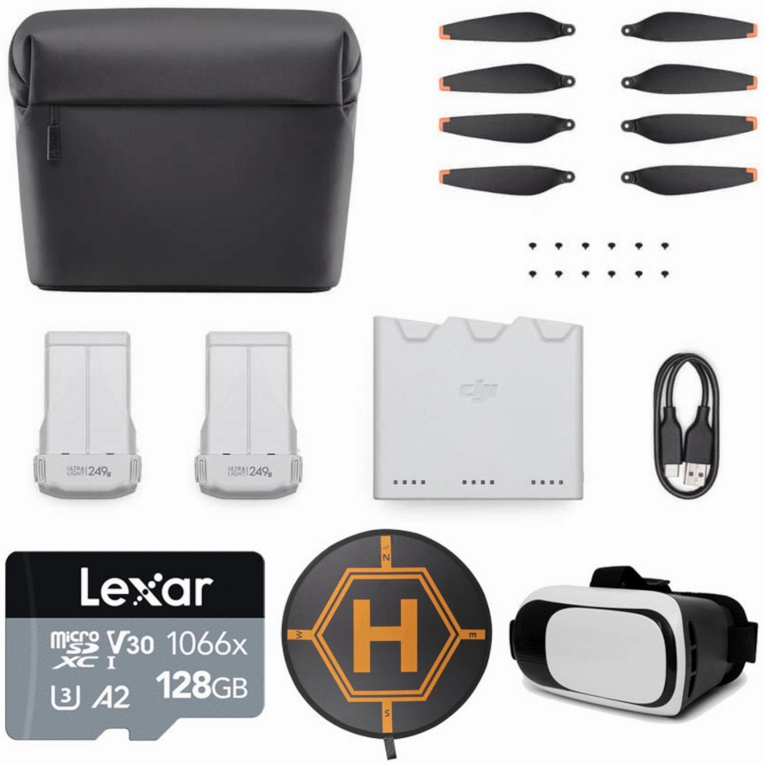 DJI Mini 3 Pro Fly More Kit Drone Accesory Kit with 128GB Landing Pad Bundle dji air 3