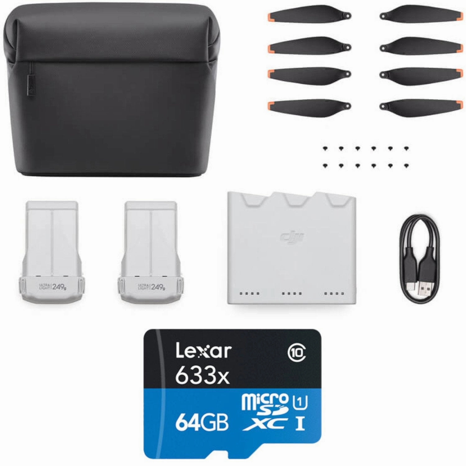 DJI Mini 3 Pro Fly More Kit Drone Accessory Kit with 64GB Landing Pad Bundle dji air 3