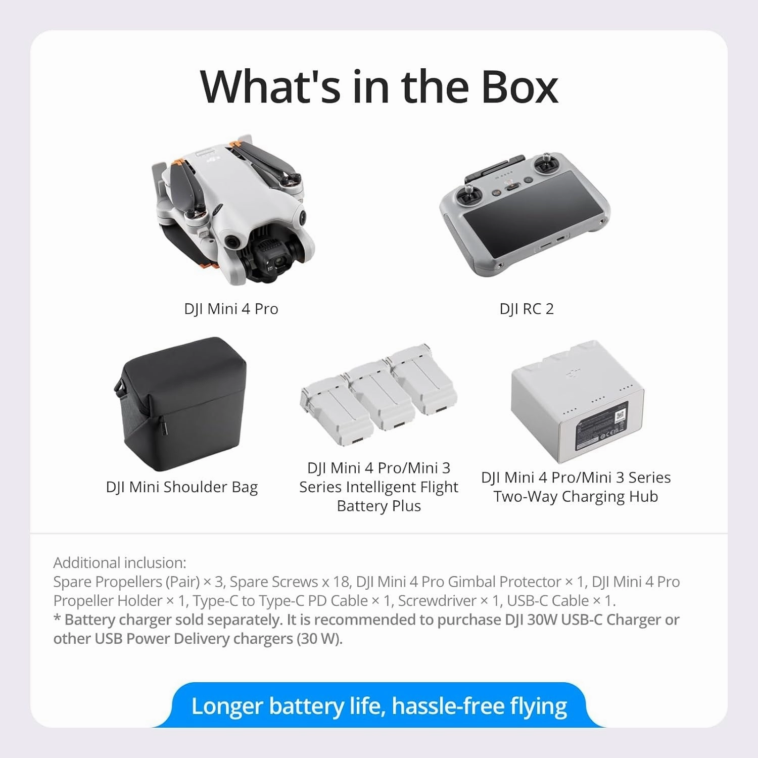 DJI Mini 4 Pro 4K Drone Fly More Combo Plus   RC 2 Remote   Custom Hard Case Bundle
