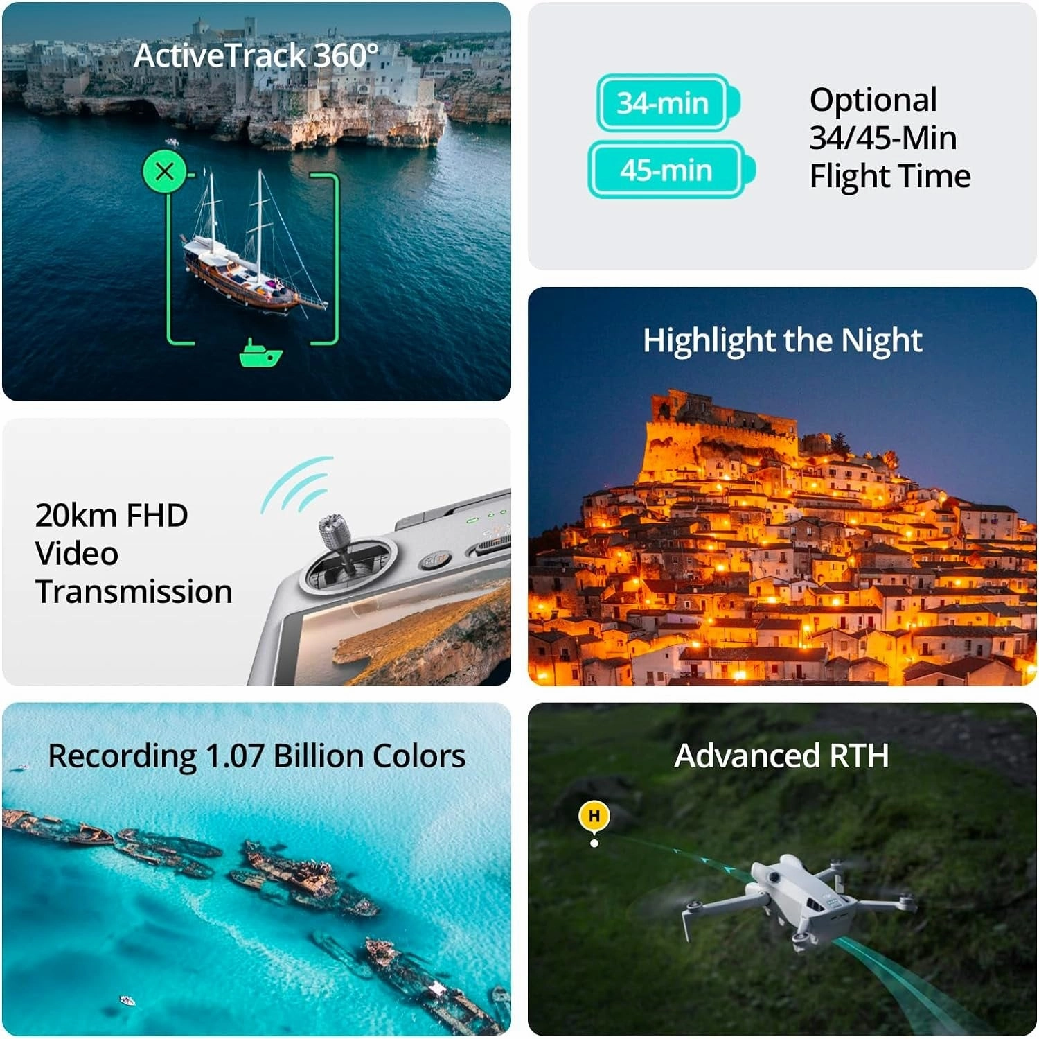 DJI Mini 4 Pro 4K Drone Fly More Combo with RC 2 Remote   Custom Hard Case Bundle