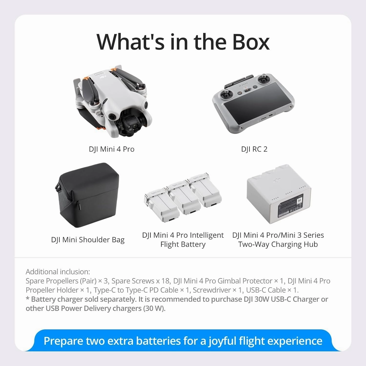 DJI Mini 4 Pro 4K Drone Fly More Combo with RC 2 Remote   Custom Hard Case Bundle