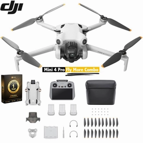 DJI Mini 4 Pro 4K HDR Drone Fly More Combo w/ RC 2 Remote Open Box   1 Year Warranty dji mini 3