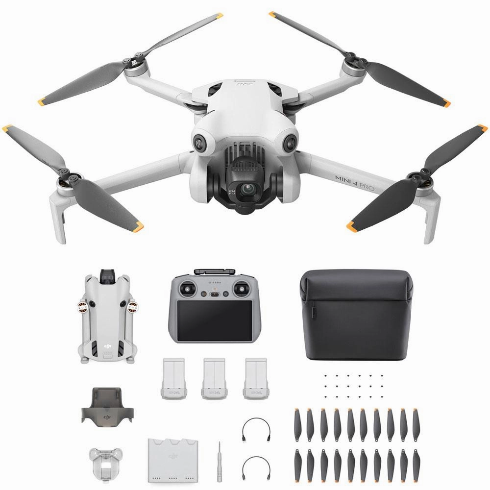 DJI Mini 4 Pro 4K HDR Drone Fly More Combo with RC 2 Remote Kit CP.MA.00000735.01 dji mini 3