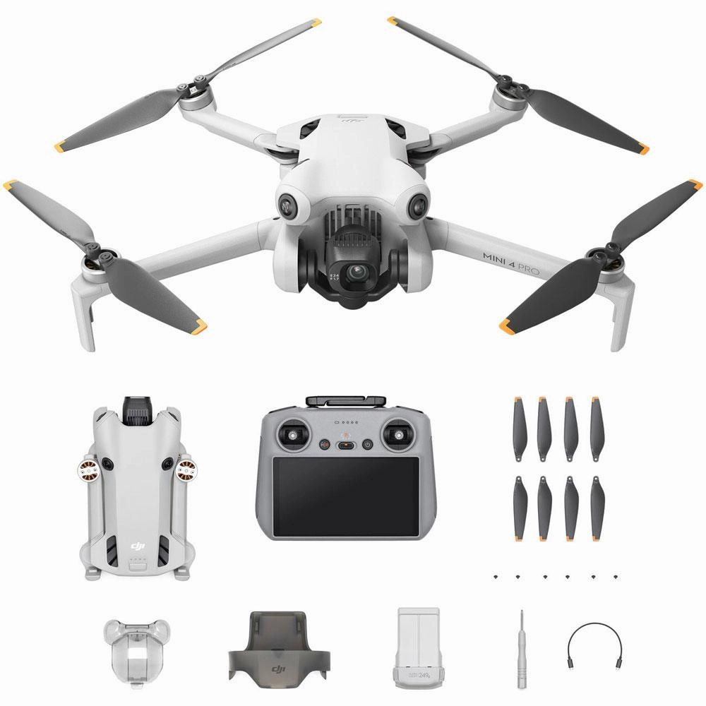 DJI Mini 4 Pro 4K HDR Folding Drone with RC2 Remote Kit CP.MA.00000732.01 dji mini 3