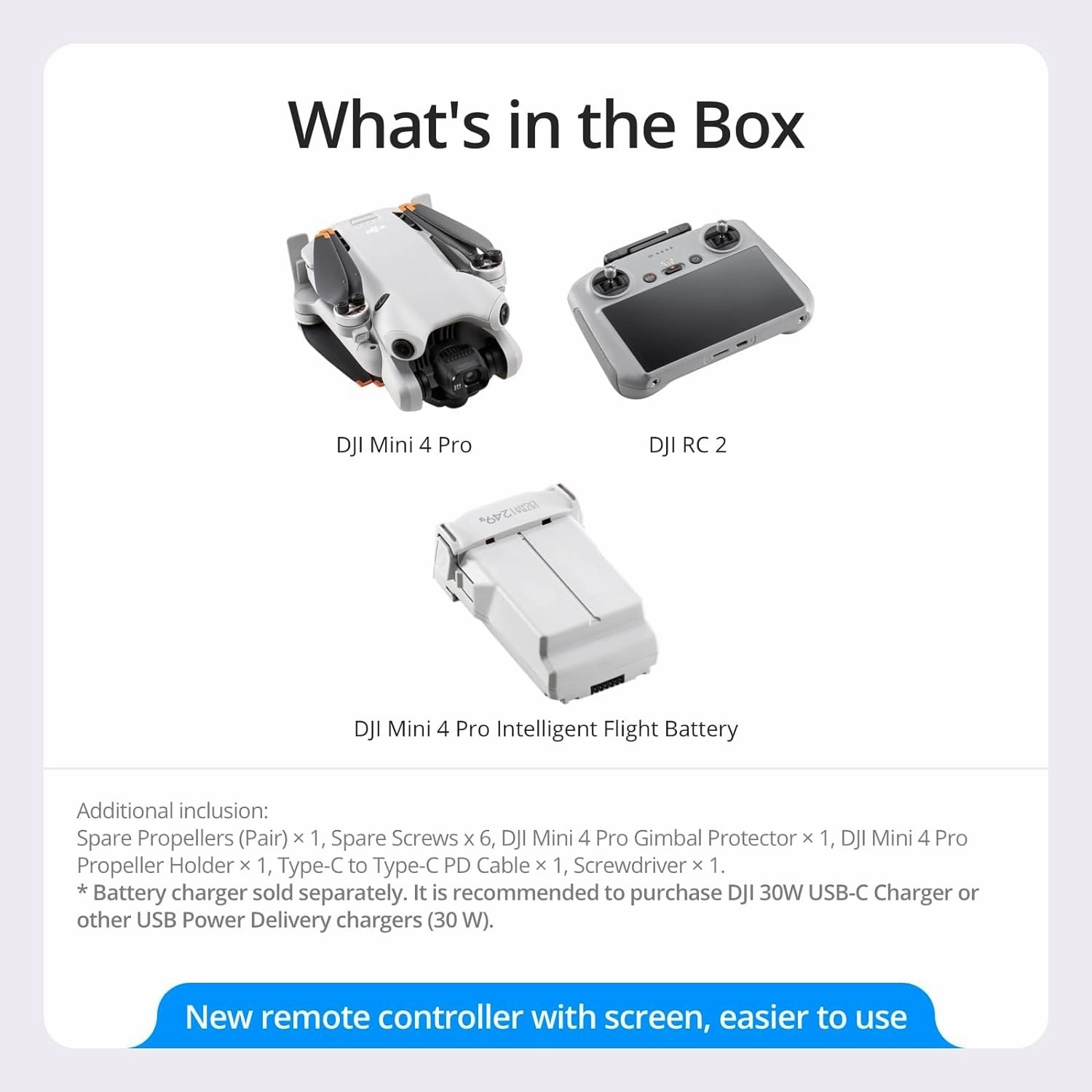 DJI Mini 4 Pro Drone Quadcopter 4K HDR Kit   RC 2 Remote   DJI Care Refresh Bundle