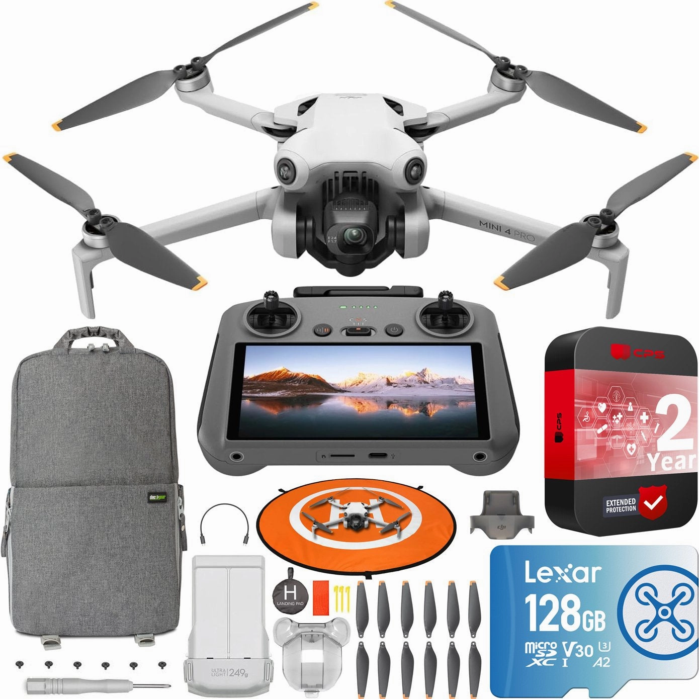 DJI Mini 4 Pro Drone Quadcopter 4K HDR Video Kit with RC 2 Remote   Accessory Bundle dji mini 3