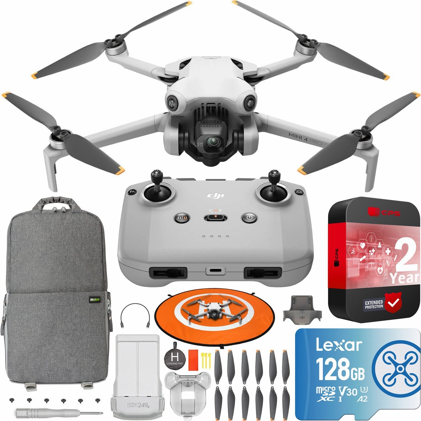 DJI Mini 4 Pro Drone Quadcopter 4K HDR Video Kit with RC-N2 Remote  Accessory Bundle dji mini 3