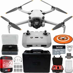 DJI Mini 4 Pro Drone Quadcopter w/ RC-N2 Remote   Custom Hard Case Accessory Bundle dji mini 3
