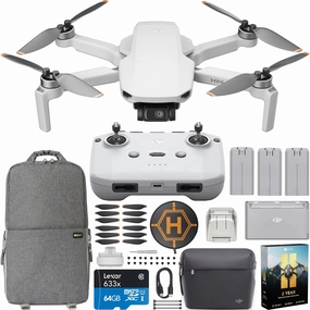 DJI Mini 4K Drone Quadcopter Fly More Combo   RC-N1 Remote &Extended Warranty Bundle dji mini 3