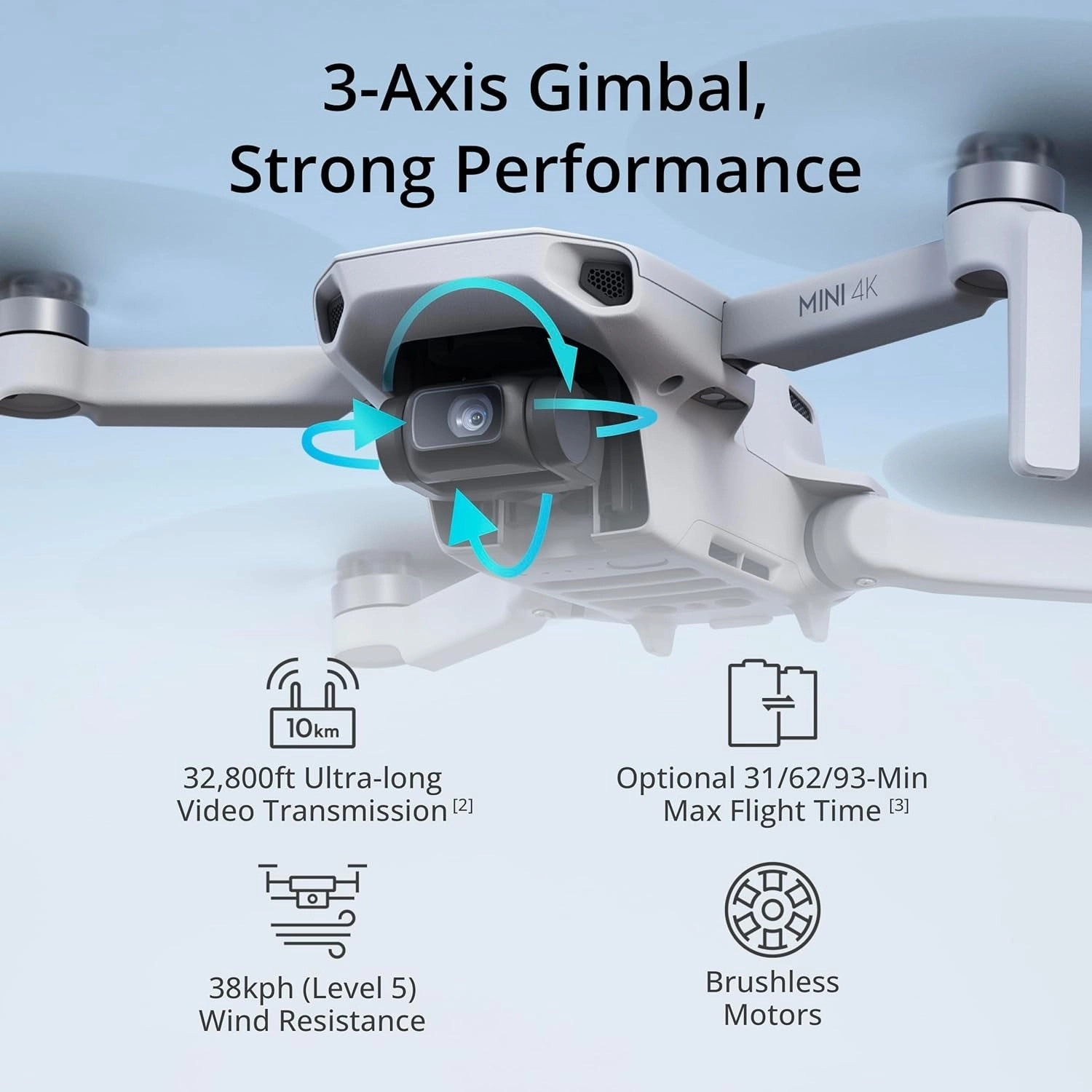 DJI Mini 4K Drone Quadcopter w/RC-N1 Remote   Extended Warranty & Accessories Bundle