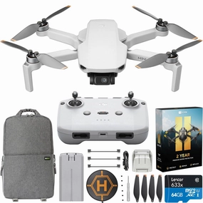 DJI Mini 4K Drone Quadcopter w/RC-N1 Remote   Extended Warranty & Accessories Bundle dji mini 3