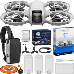DJI Neo Drone Mini 4K Quadcopter with 3 Battery Combo with Care Refresh Plan Bundle dji mini 3