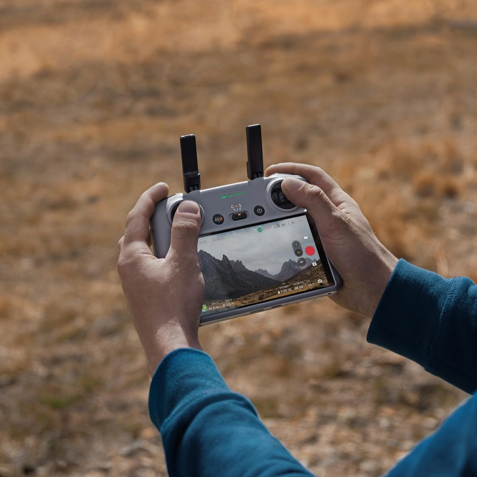 DJI RC 2 Remote Controller, 6nm Processor, O4 20km Range, 5.5in FHD Screen, 420g