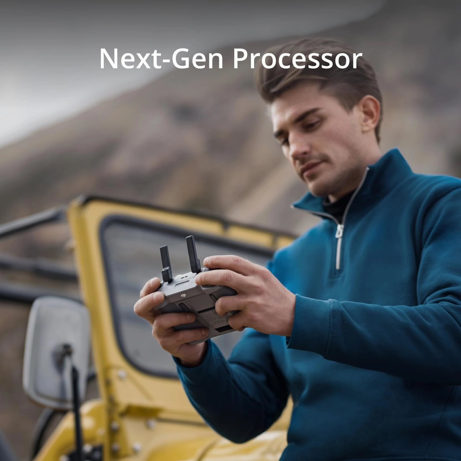 DJI RC 2 Remote Controller, 6nm Processor, O4 20km Range, 5.5in FHD Screen, 420g