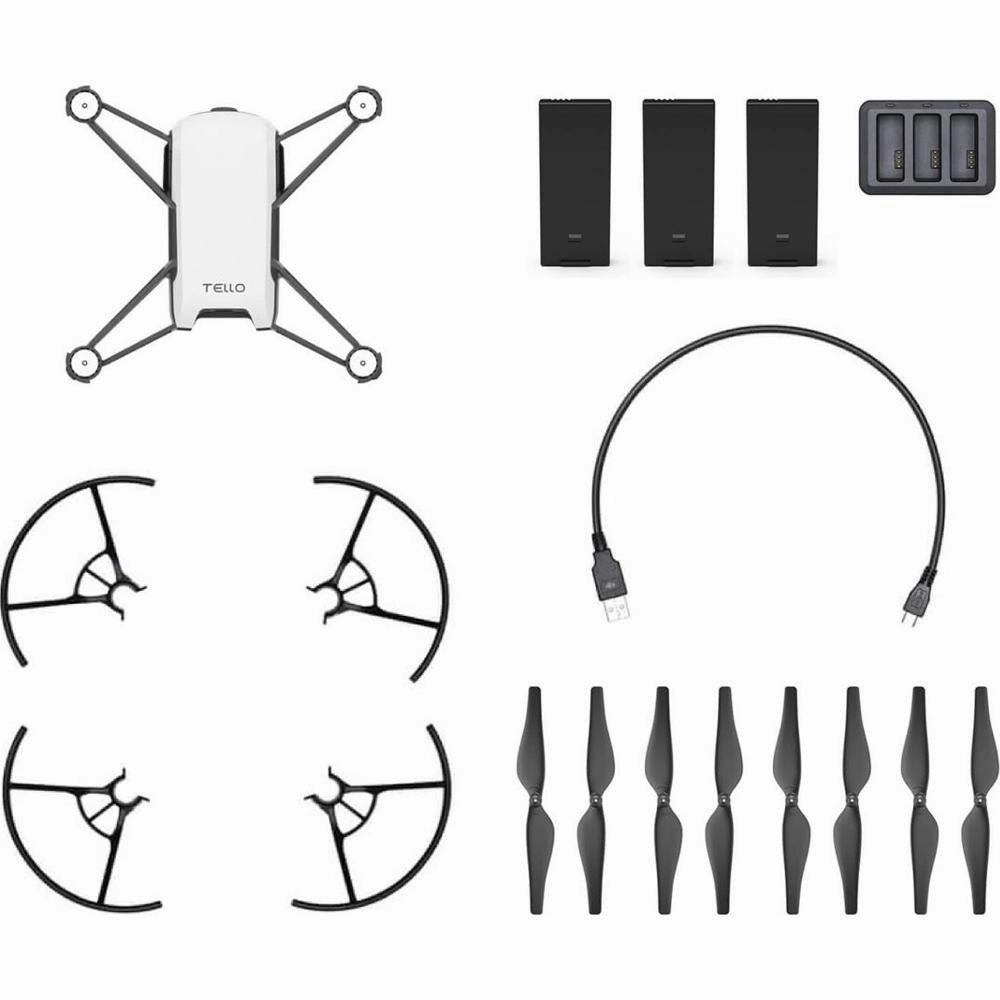 DJI Ryze Tech Tello Boost Combo Quadcopter Mini Drone, White (CP.TL.00000047.01)