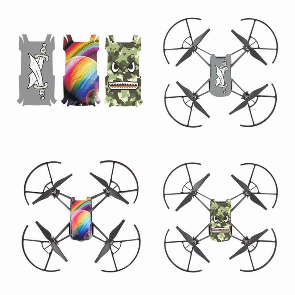DJI Tello Part 3 Propeller Guards w/ 3x Body Skin Decals   Protective Case