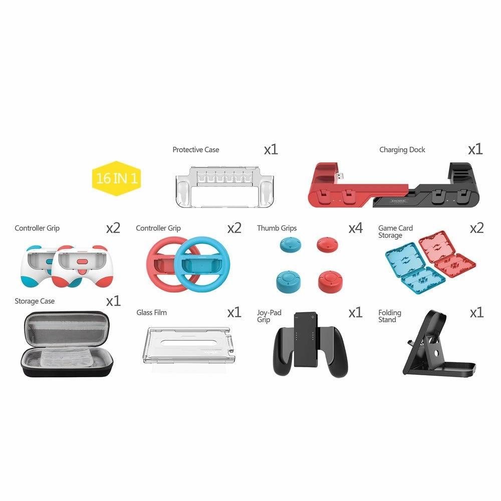 DOBE 16 in 1 Sports Suit For Nintendo Switch