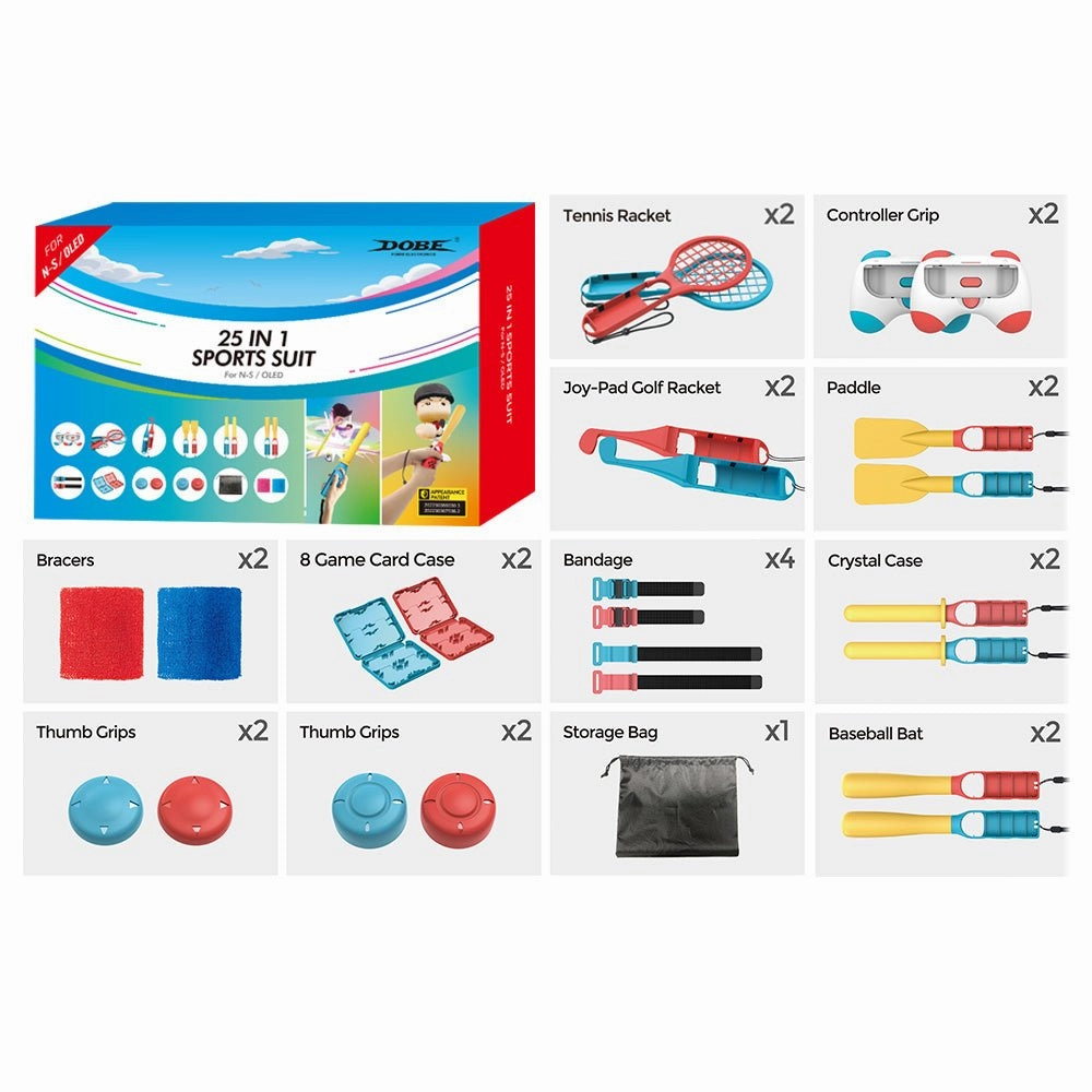 Dobe 25 in 1  Sports Suit For N-Switch