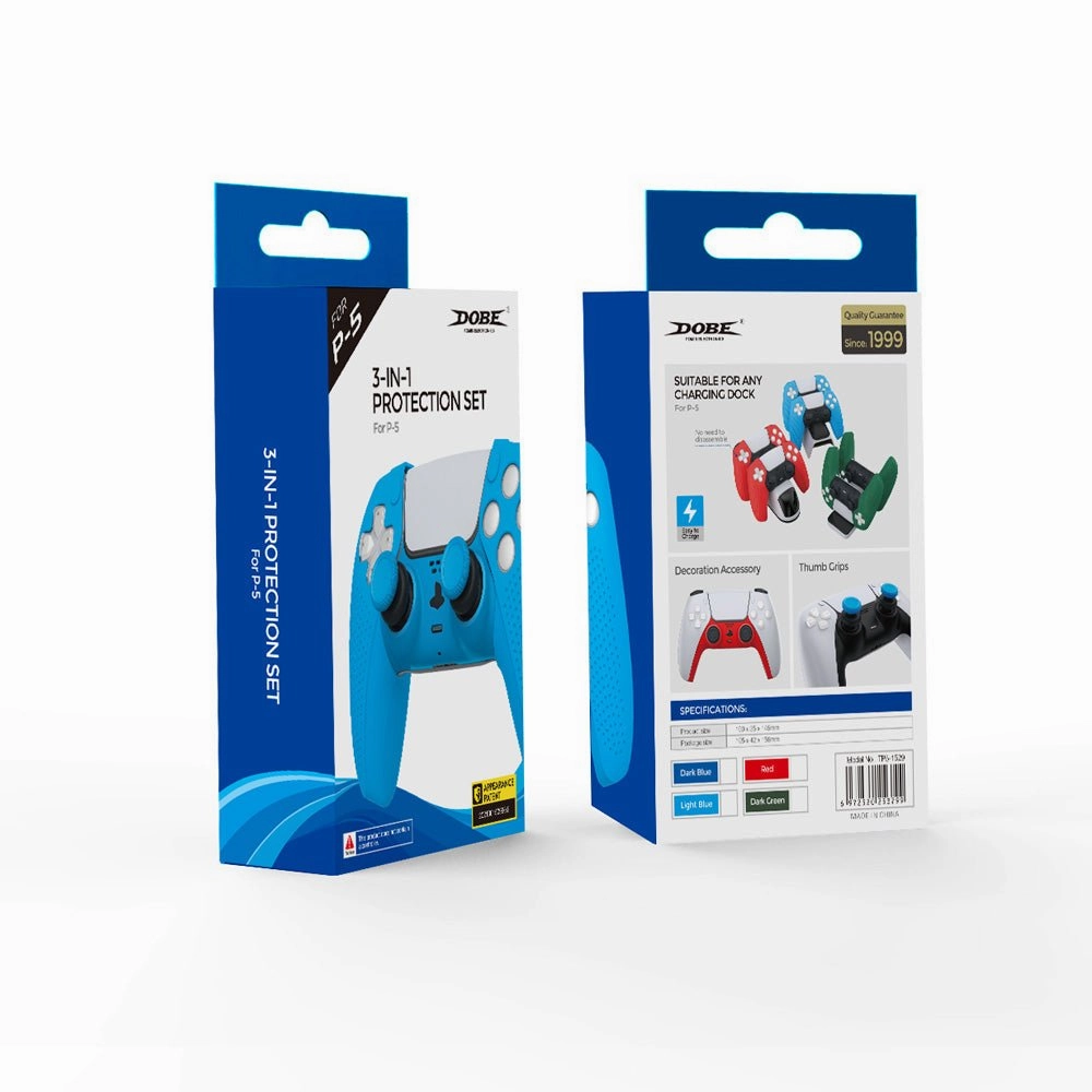 Dobe 3 in 1 Set Protestion TP5-1529 For PlayStation 5 - Blue
