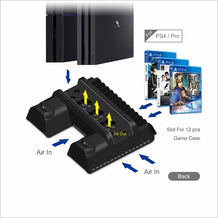 DOBE Multifunction Cooling Stand for PS4 TP4-882