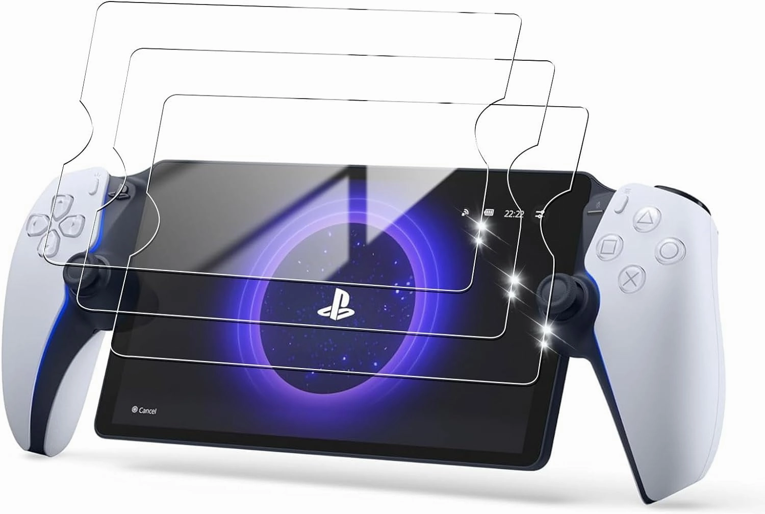 Dobe TP5-3576 Anti-Scratch HD Transparent Glass Film For PS5 Portal Screen