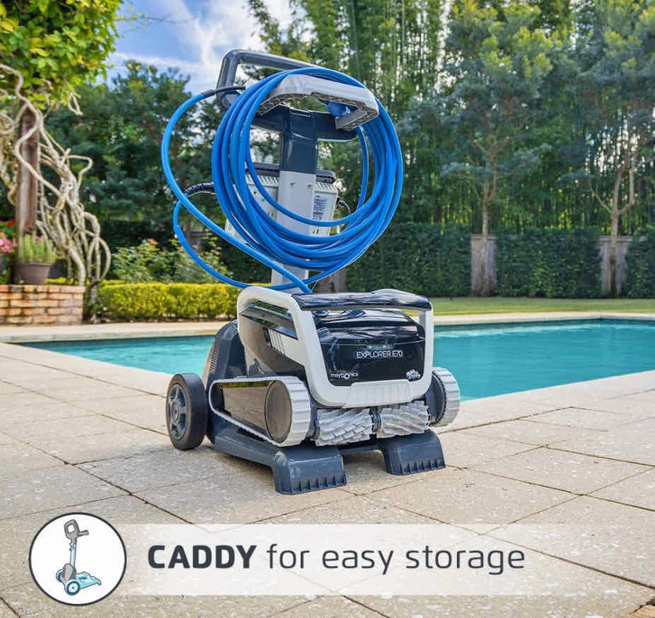 Dolphin Explorer E70 Robotic Pool Cleaner w/ Caddy