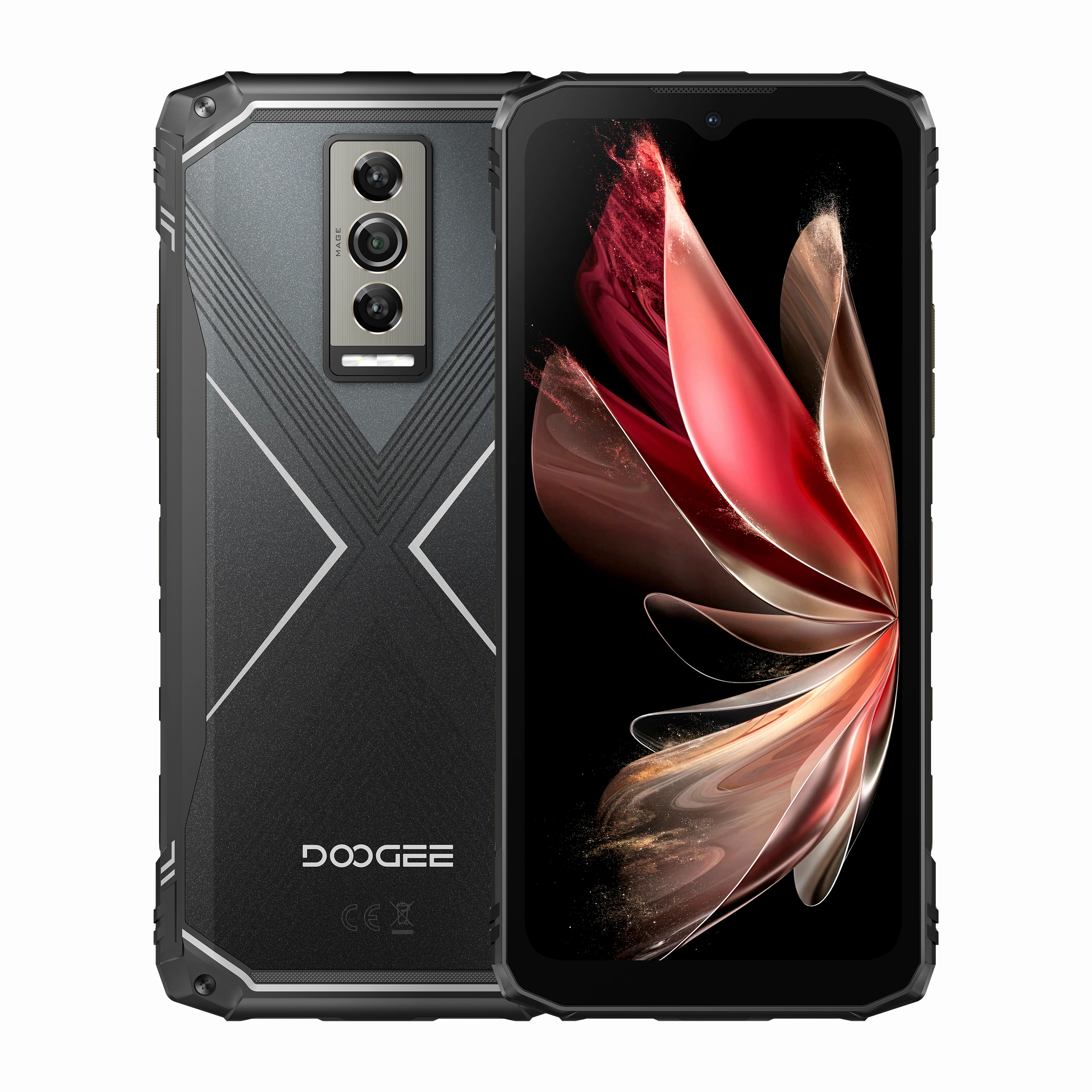 Doogee Blade10 Pro Rugged, 6GB 10GB & 256GB, 6.5Inch, 5150Mah, Silver Cell Phone