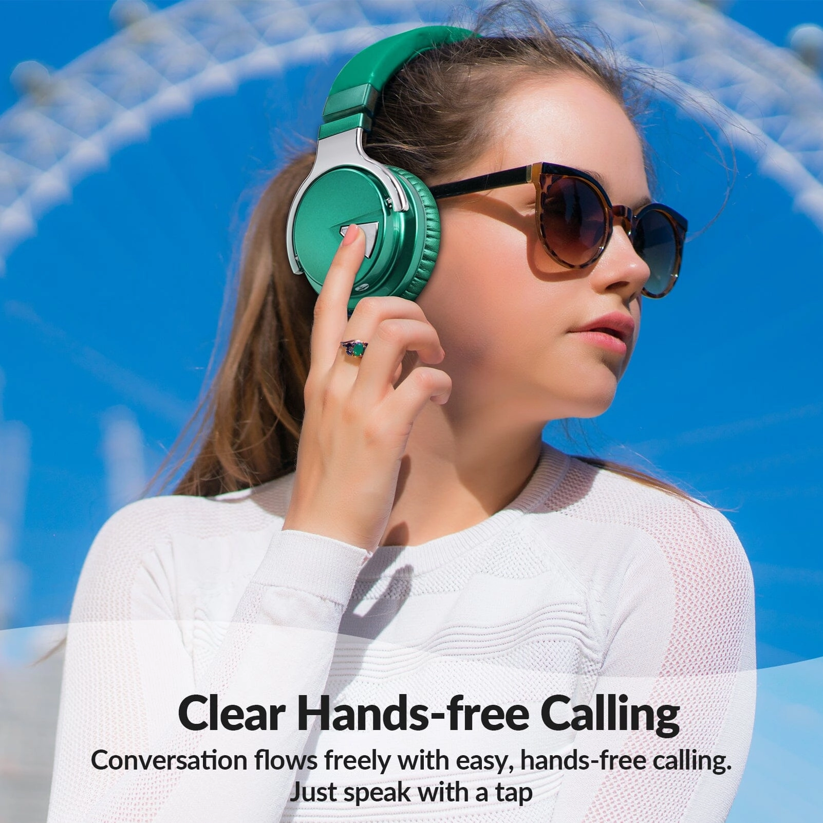 E7 Active Noise Cancelling Bluetooth Over-ear Headphones