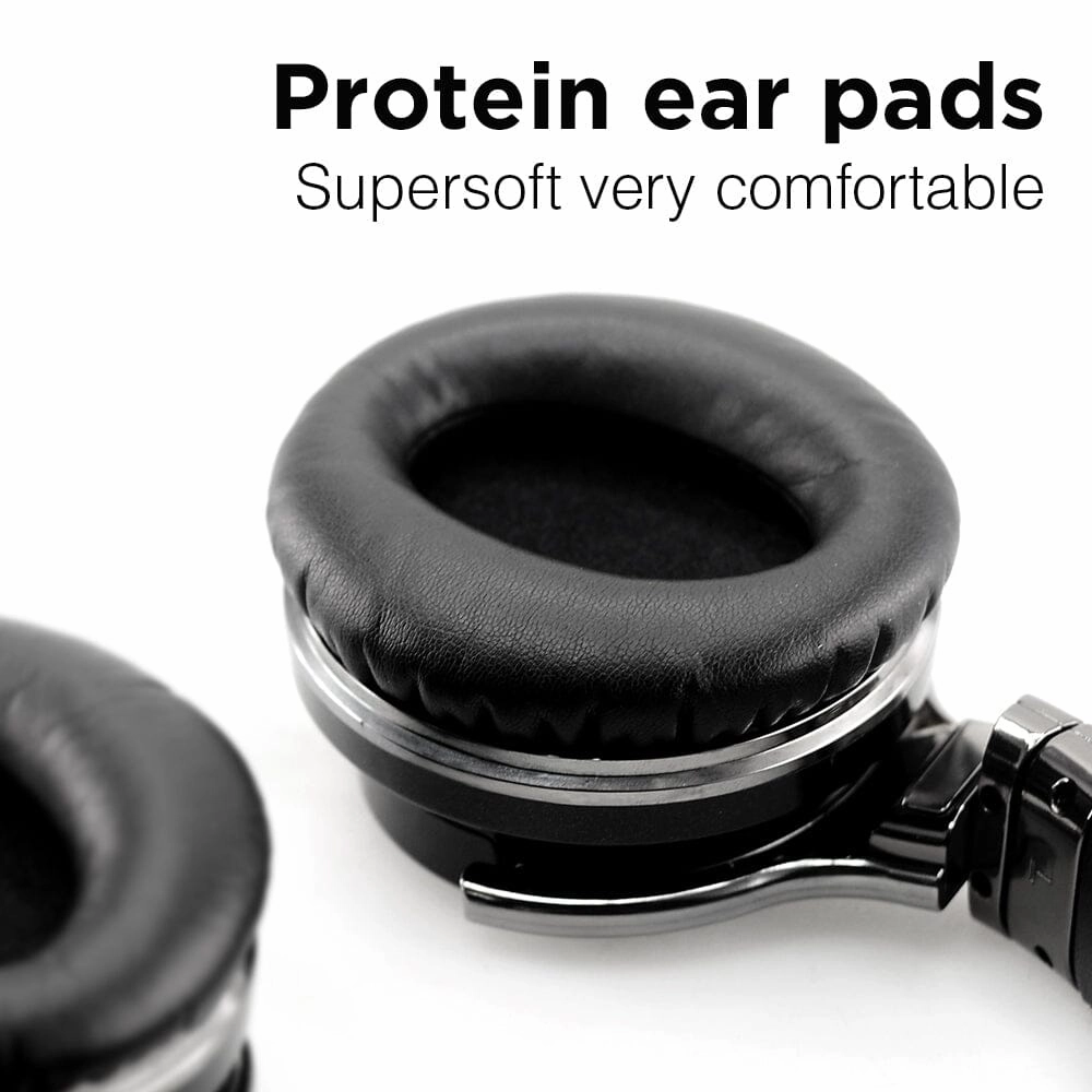 E7 Active Noise Cancelling Bluetooth Over-ear Headphones, Black