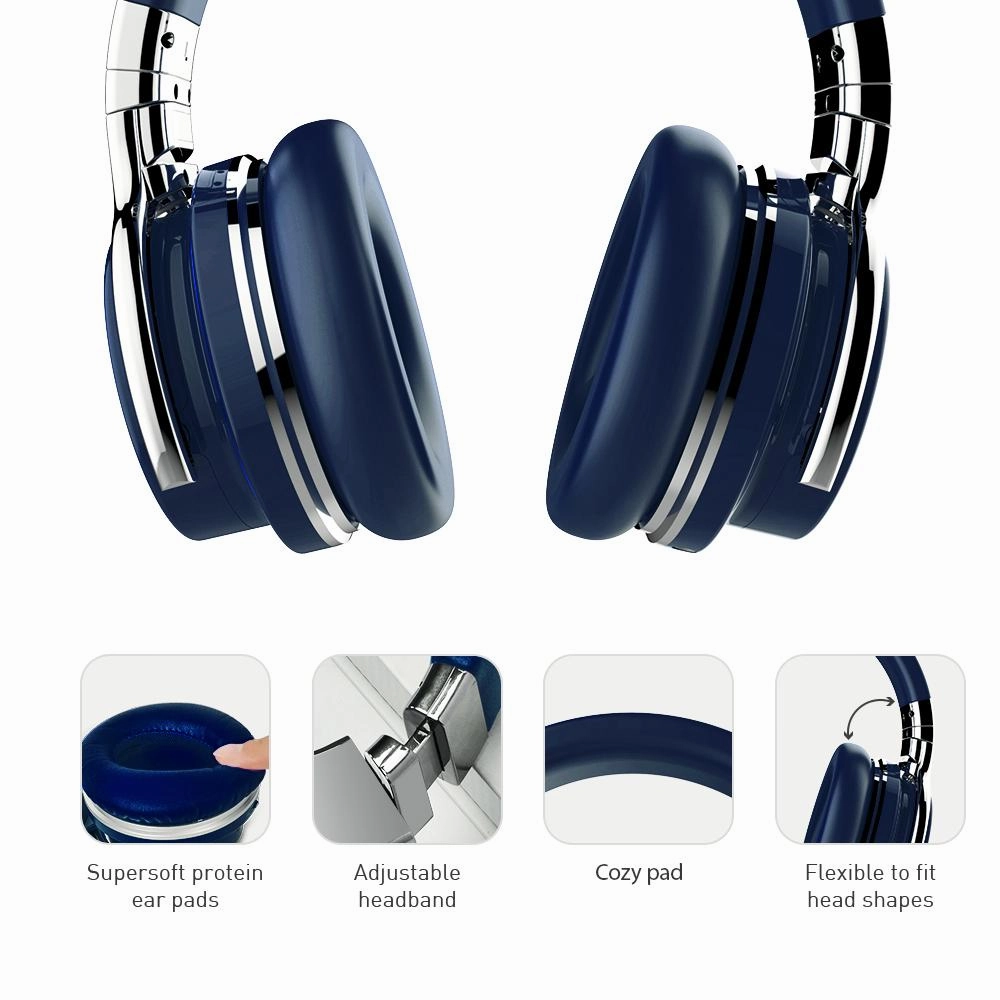 E7 Active Noise Cancelling Bluetooth Over-ear Headphones